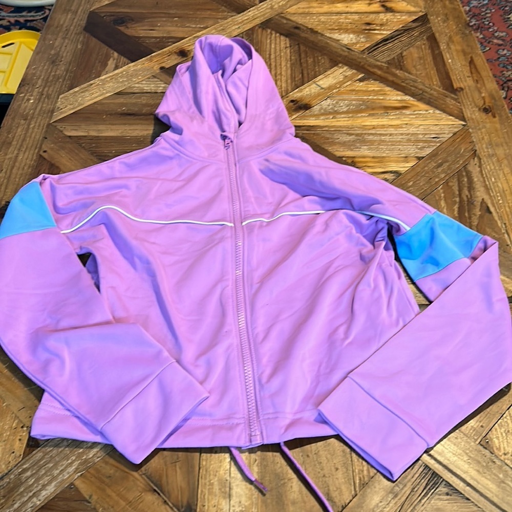 Tek Gear Girls zip up hoodie size large